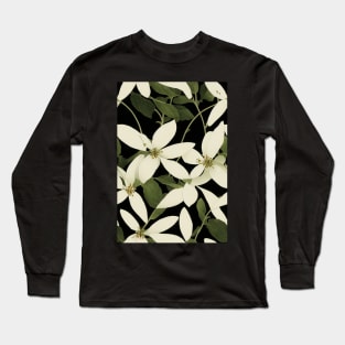 Beautiful Stylized White Flowers, for all those who love nature #170 Long Sleeve T-Shirt